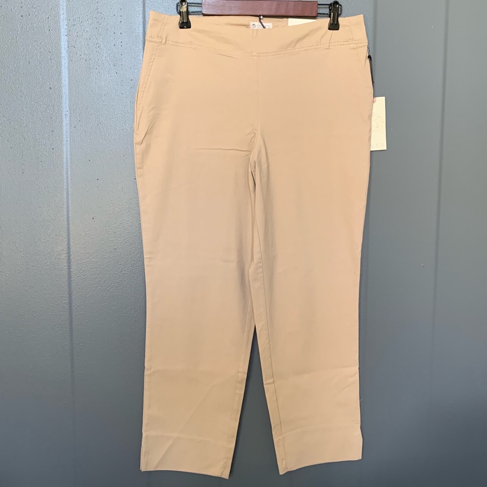 Pull On Khaki Ankle Trouser Pant 14W, 16W, 22W